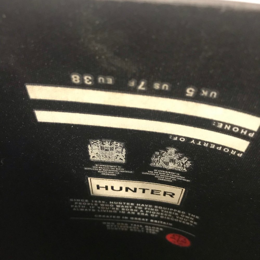 Black Hunter Boots / Rain Boots - Picture 7 of 12
